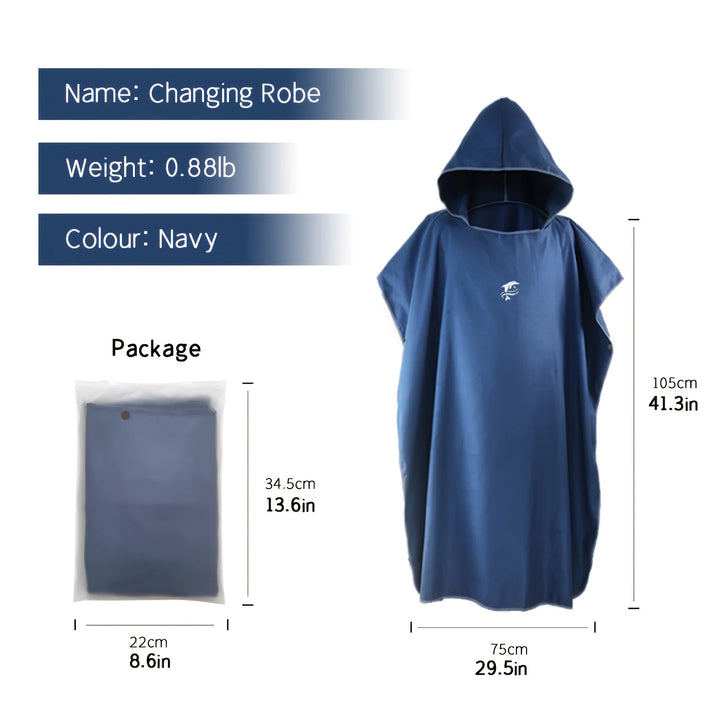 Unisex Surf Poncho Robe